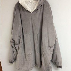 Dearfoams Adult Wearable Blanket/Hoodie Oversized One Sz Fits Most Super Soft